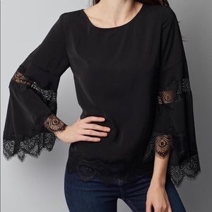 New Black Top with bell sleeves